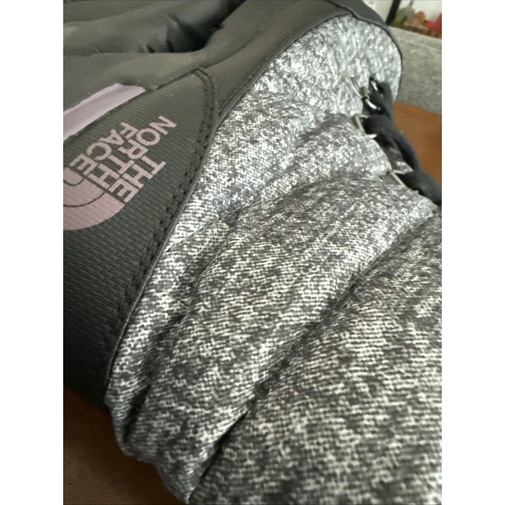 The North Face ThermoBall Lace II Women's 8 Gray Black Snow Boots Casual Outdoor